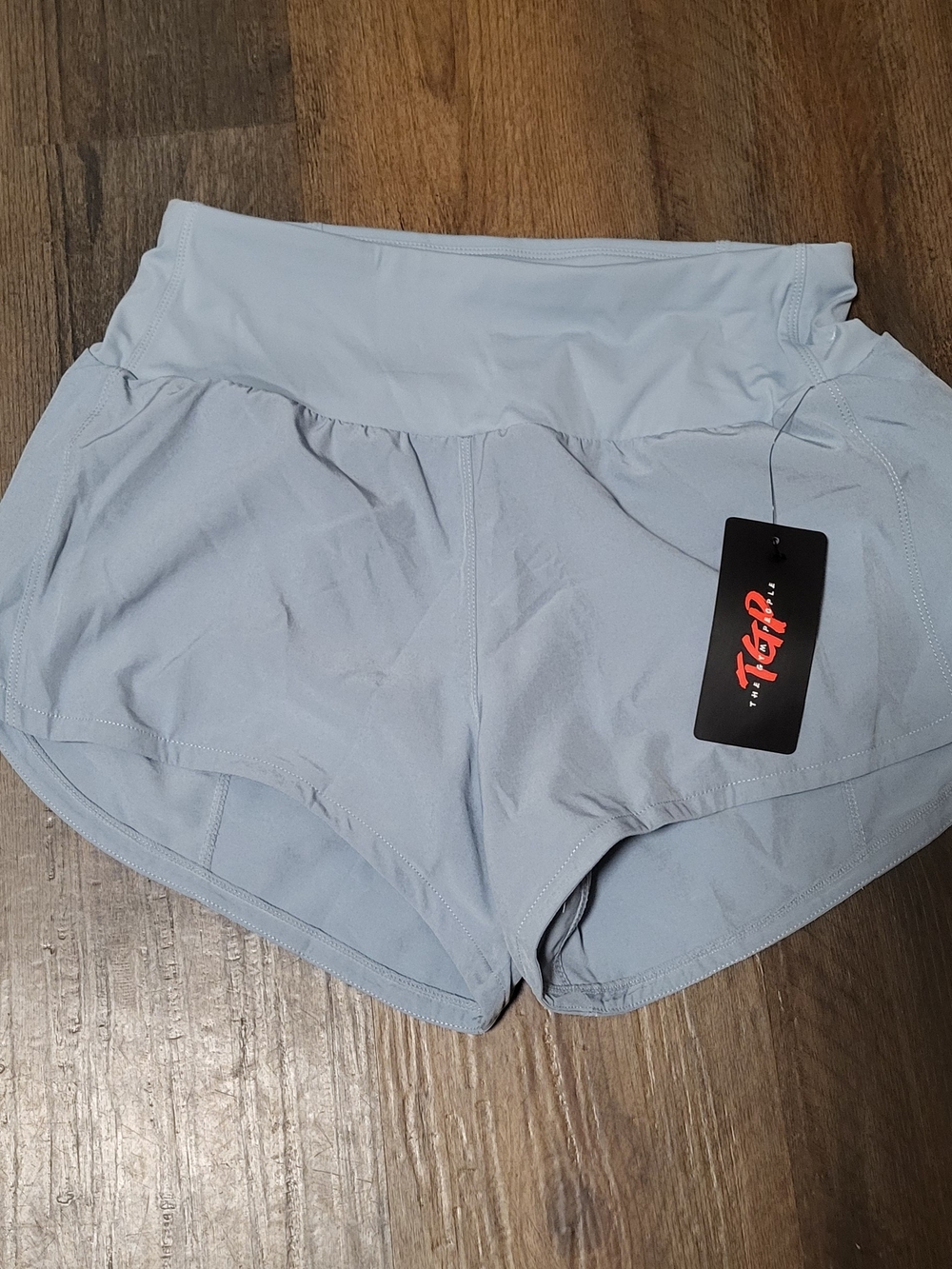 The Gym people High-Waist Light Blue Performance Shorts for Women